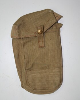 Ammunition pouch used by the military either at waist or hung from shoulder