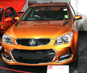 Light My Fire (Orange) coloured VF Holden SS Ute