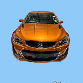 Light My Fire (Orange) coloured VF Holden SS Ute