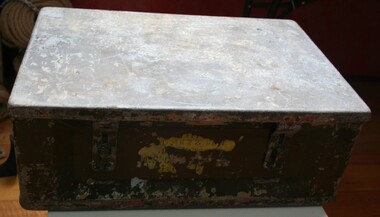 Military steel box with lid 