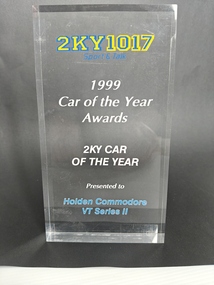 acrylic trophy car of the year award