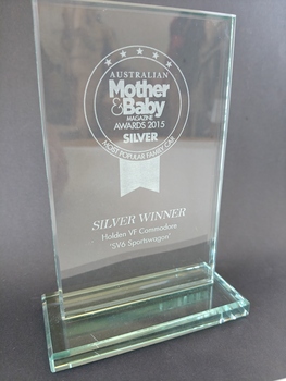 glass award on glass mounting plate