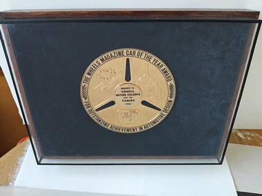 award in velvet lined presentation case