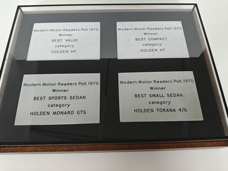 award in velvet lined presentation case