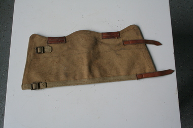 Canvas right leg gaiter for leg protection