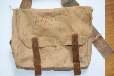 Canvas shoulder bag used by the military
