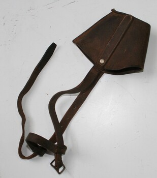 Leather muzzle used on dogs