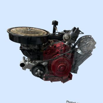Red black and silver engine