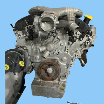 Black silver and yellow engine