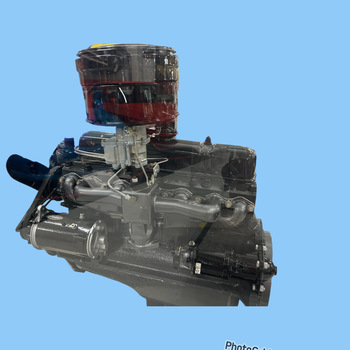 Holden 132 Grey motor with black air filter and fan