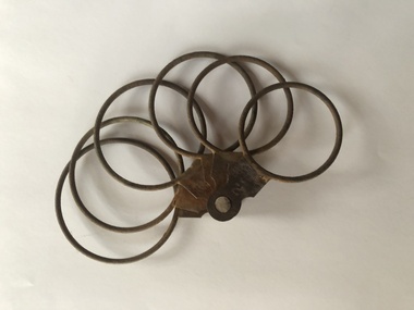 Fruit Grading Rings, Six rings to size fruit for packing, unknown