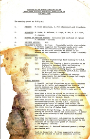 Minutes, Wonga Park & District Residents' Association Minutes of Monthly Meeting 9 May 1980