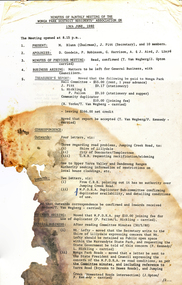 Minutes, Wonga Park & District Residents' Association Minutes of Monthly Meeting 13 June 1980