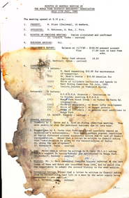 Minutes, Wonga Park & District Residents' Association Minutes of Monthly Meeting 7 July 1980