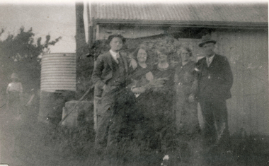 Photograph (sub-item) - The new addition to the Heims’ family home – about 1930.  Picture shows a Preston councillor – Councillor Hemborough