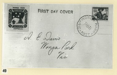 Photograph (sub-item) - Black and White, Arthur Davis even had his own First Day Cover for the Pan-Pacific Jamboree in 1948-9