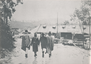 Photograph (sub-item) - Black and White, The wet conditions at the 1955-6 Jamboree