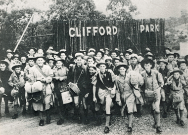 Photograph (sub-item) - Black and White, The ‘visitors’ to the 1955-6 Pan-Pacific Scout Jamboree