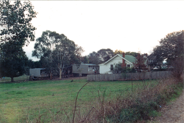 Photograph - Black and White, Side view of school 1988 from council Land (2022 from carpark and basketball court side)