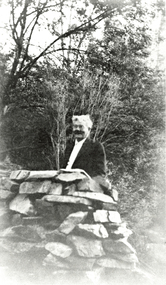 Photograph (Item) - Black and White, Wonga Park: Mr. Philpott, owner of Stane Brae, c. 1931