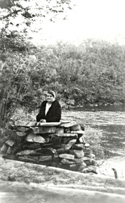 Photograph (Item) - Black and White, Wonga Park: Mrs. Philpott, owner of Stane Brae, c. 1931