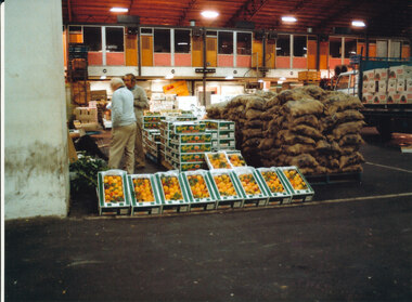 Photograph (Item) - Colour, Wonga Park: Footscray Market Frank Barr and friend