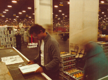 Photograph (Item) - Colour, Wonga Park: Footscray Market, adding up the profit