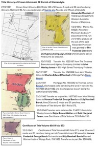 Document - Title History, Title History of Crown Allotment 9DE Wonga Park