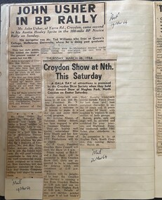 Newspaper - 3 newspaper cuttings, "Post" 19/3/1964, "Mail" 19/3/1964 and Unknown April 1964