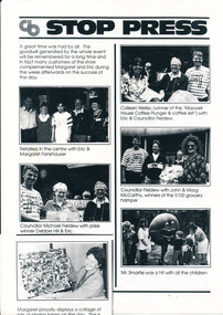 Newsletter - Goodfellow’s “Stop Press” 30/11/1992 page 4, “Wonga Park Goodfellows Celebrates 5th Birthday”