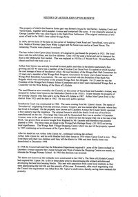 Document - A brief history, of the Upton property in Wonga Park and the Arthur John Upton Reserve that forms part of the subdivision of that property.  Also includes a list of the early fruit grown on the property