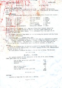 Newsletter - A page from the October 1975 Wonga Park News & Notes, with the Fire Brigade Report