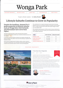 Newsletter - 2022/23 Barry Plant Wonga Park Property Update, with results of recent property sales in Wonga Park