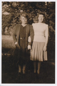 Photograph - Black and White Photograph of, Gladys May Collings and her daughter Beryl Jean Walton nee Collings