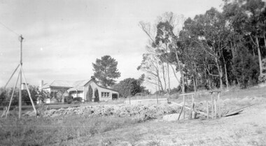Photograph - of Castagone house, looking north from Graeme and Jan Beavis house site, Yarra Rd Croydon
