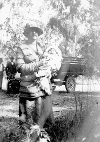 Photograph - Alma Beavis with son Ken, c.1930