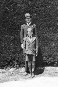 Photograph - Brothers Ken and Graeme Beavis, both standing