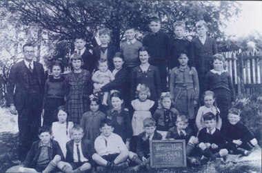 Photograph - Black and White, Wonga Park State School 1939 teacher Alex Robertson