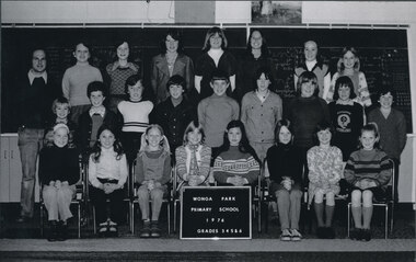 Newsletter - Black and White, Wonga Park State School 1976 pupils Grades 3, 4, 5 & 6