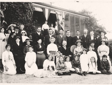 Photograph - Digital copy of Photo, of the Farewell to Mr. and Mrs. Bridger c 1916