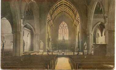 Postcard, Postcard Interior of St Patrick's Cathedral Ballarat c. 1920, Early 20th century
