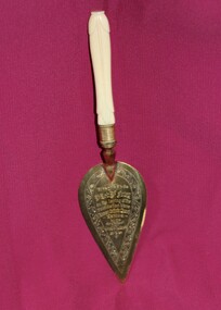 Ceremonial trowel, trowel, c.1929
