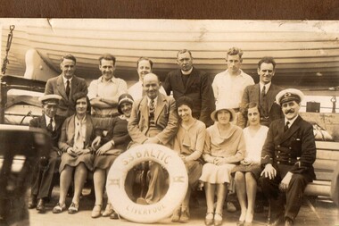 Photograph, On Board the SS Baltic 1920