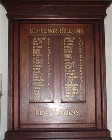 Honour Board, Kew Harriers