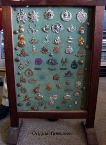 framed badges