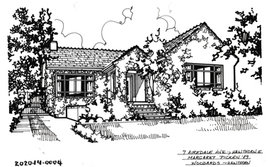 Drawing - Property Illustration, 7 Airedale Avenue, Hawthorn East, 1989