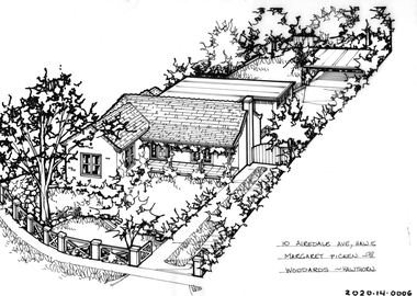 Drawing - Property Illustration, 10 Airedale Avenue, Hawthorn East, 1993