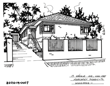 Drawing - Property Illustration, 19 Airedale Avenue, Hawthorn East
