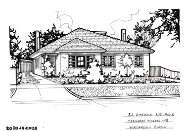 Drawing - Property Illustration, 22 Airedale Avenue, Hawthorn East