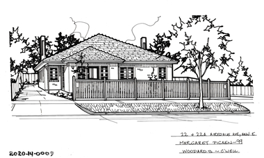 Drawing - Property Illustration, 22 and 22A Airedale Avenue, Hawthorn East, 1999